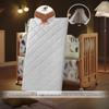 Movable Solid Wood Foldable Baby Crib, Unpainted, Multifunctional Newborn Bed