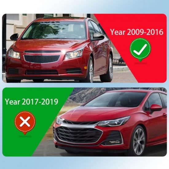 ДЛЯ 2009-2015 Chevrolet Cruze Замена крышки бокового зеркала заднего вида, накладка на крыло