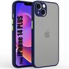 Protective Case - PROSHOP - for iPhone 14 Plus - Matte Silicone - Navy Blue - Shockproof