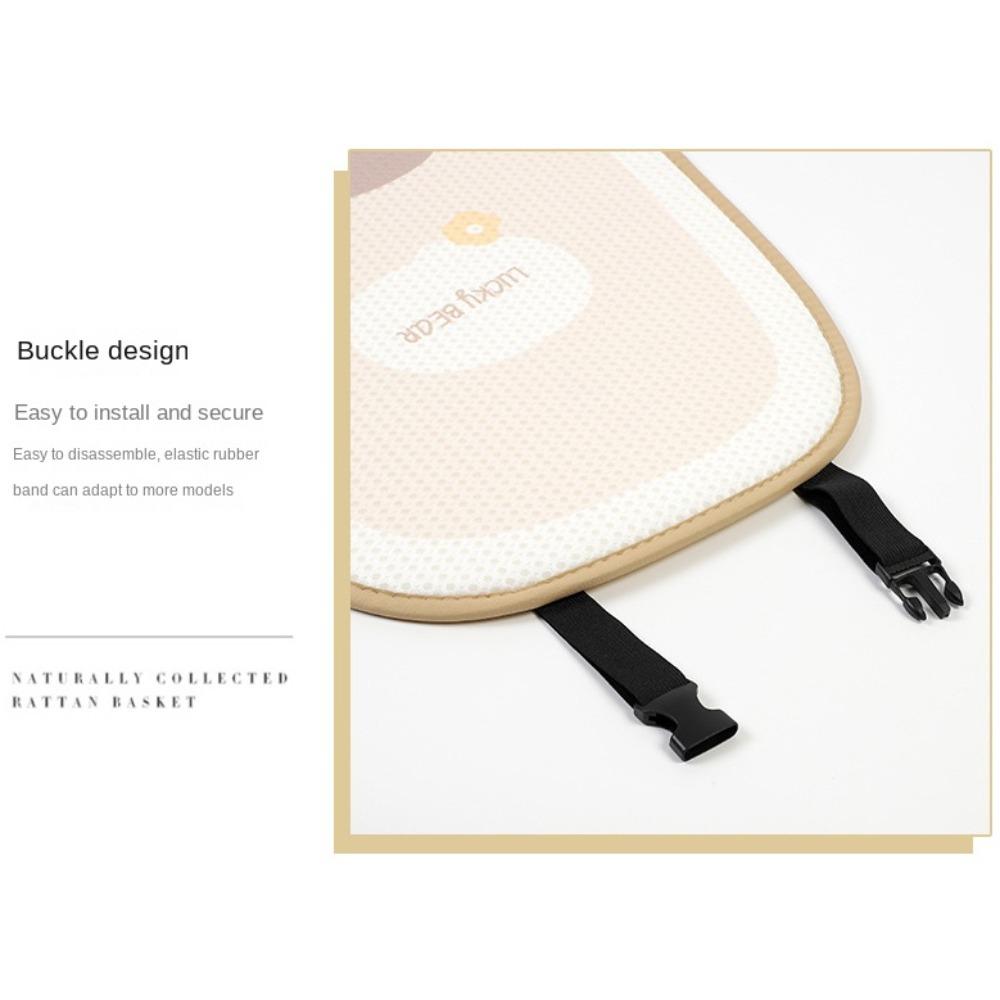 Защитный коврик Летняя дышащая подушка на сиденье Кролик узор Автомобильная подушка из ледяного шелка Автомобильные товары для интерьера