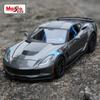 Майсто 1:24 Chevrolet Corvette Grand Sport Alloy Sports Car Model Diecasts Metal Racing Car Model Simulation Children's Toy Gifts