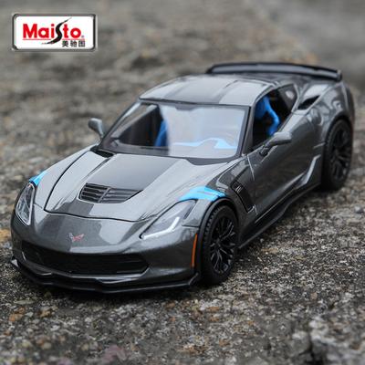 Майсто 1:24 Chevrolet Corvette Grand Sport Alloy Sports Car Model Diecasts Metal Racing Car Model Simulation Children's Toy Gifts