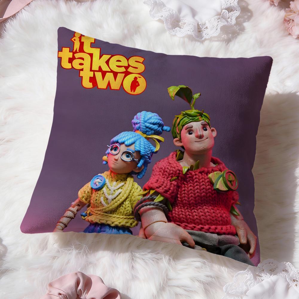 Игровой чехол для подушки It T-Takes Two Премиум-комфорт Двусторонний чехол для подушки - Дизайн "Два в одном" для любой комнаты и салона автомобиля