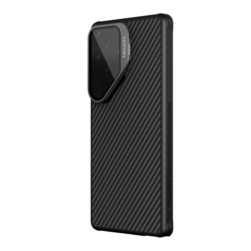 NILLKIN Для Samsung Galaxy S25 Ultra Магнитный Чехол ТПУ + Арамидное Волокно Защита Камеры Подставка Чехол для Телефона