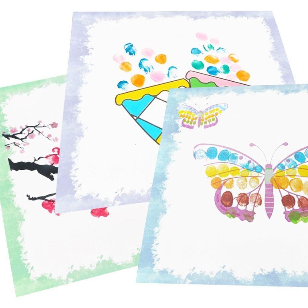 Graffiti Inkpad Fingerprint Painting Mud Clear Stamping DIY Painting Inkpad Vintage Art Class