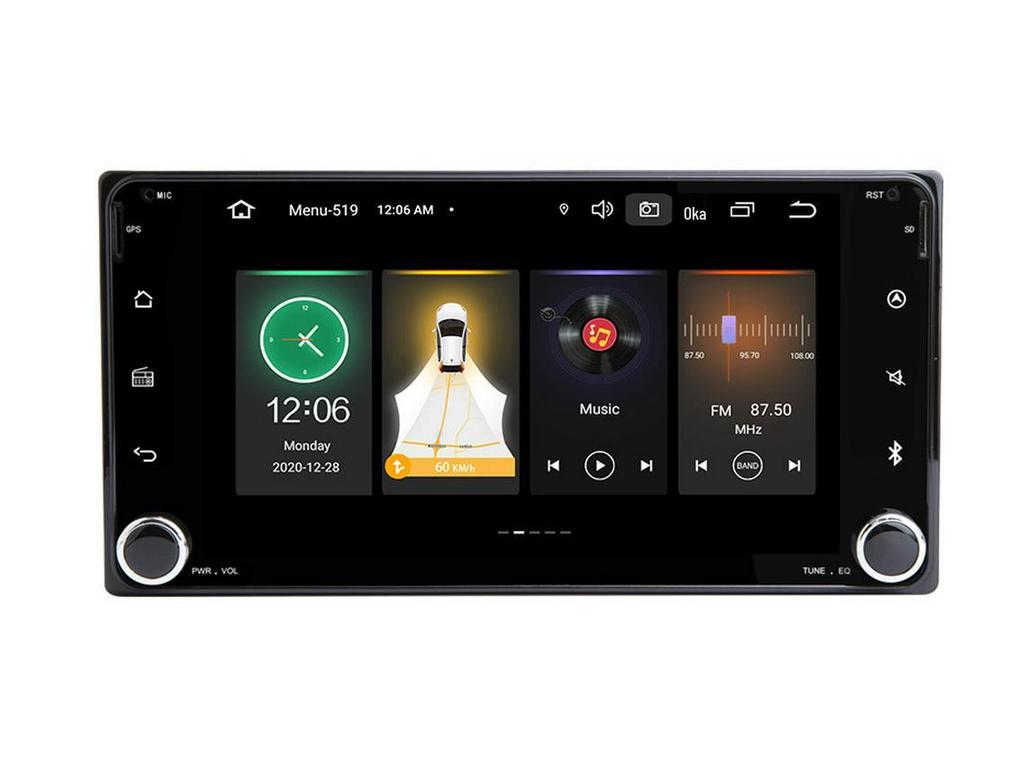 Система GPS-навигации и CarPlay для Toyota Corolla с камерой заднего вида и Bluetooth