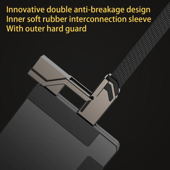 Зарядный шнур 4-в-1, антискручивающийся кабель 100 Вт, высокоскоростное зарядное устройство для передачи данных, аксессуары для мобильных телефонов