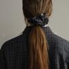 ROH SEOUL Classic Scrunchie Gray Stripe