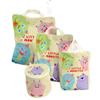 4Pcs Cute Mesh Laundry Bags Set Auto-lock Zipper Portable Clothing Pouch  Home