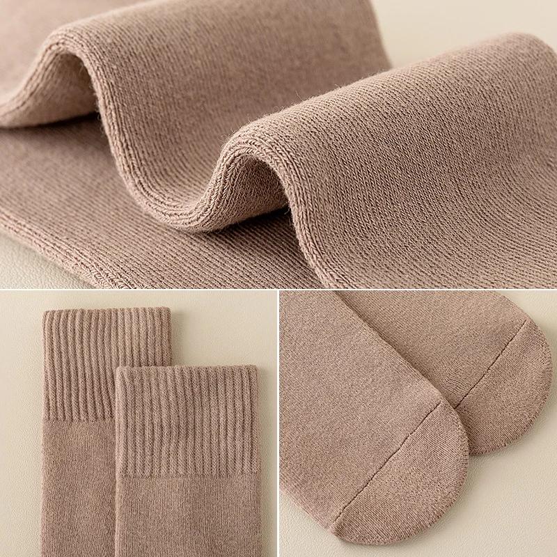 1 пара новых модных носков-чулок для детей, простые однотонные гольфы, осенне-зимние теплые утолщенные носки
