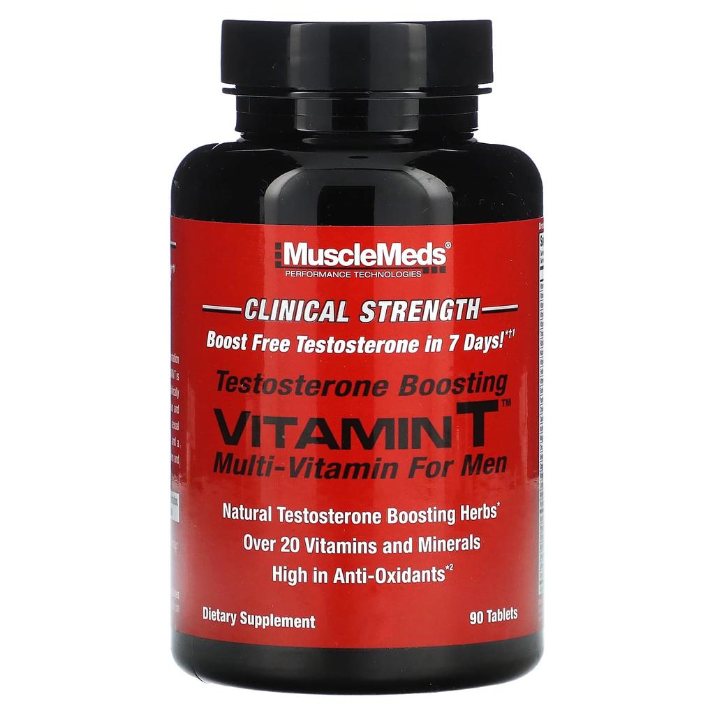 Vitamin T, Testosterone Boosting Multivitamin for Men, 90 Tablets