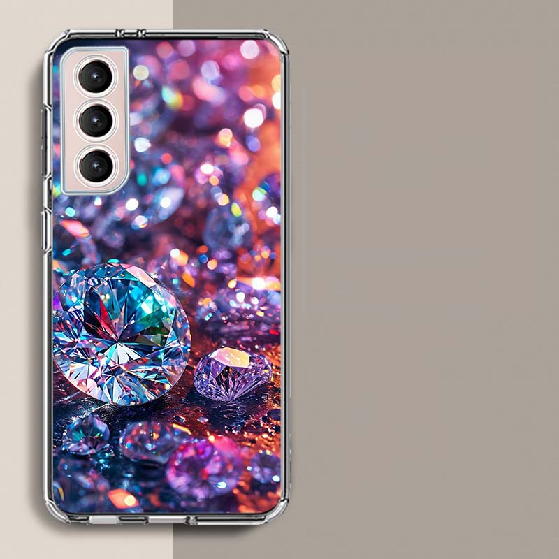 Сверкающий и Ослепительный Алмазный Камень Чехол для Телефона Для Samsung Galaxy S25 Edge S24 S23 FE S21 S20 S10 Plus S22 S26 Ultra Чехол Cl