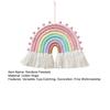 Rainbow Pendant Eye-catching Boho Styles Rainbow Hanging Ornament Cotton Rope Wall Pendant for Home Decoration