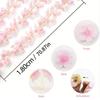 Artificial Cherry Flower Branches Faux Cherry Flower String Faux Plants Garland Decoration For Garden Bedroom Wedding Party Arch