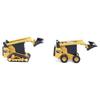 Diecast Master 1/64 Scale Caterpillar CAT 272D2 Skid Steer Loader & CAT 297D2 Compact Track Loader Set of 2