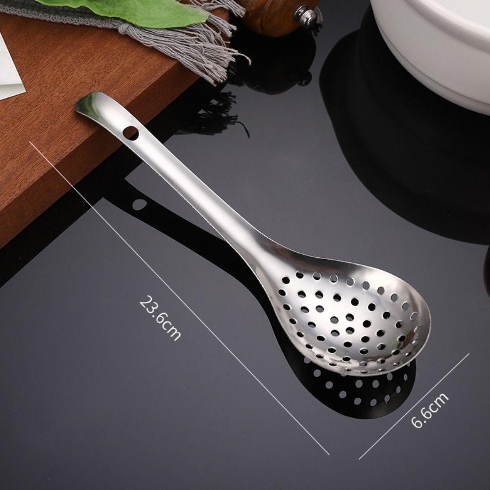 Perforated Strainer Spoon 304 Stainless Steel Food Scoop High Quality Kitchen Colander Spoon