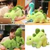 Large Size Jurassic Dinosaur Park Plush Toy Green Stegosaurus Triangular Dragon Tyrannosaurus Rex Cartoon Stuffed Animal