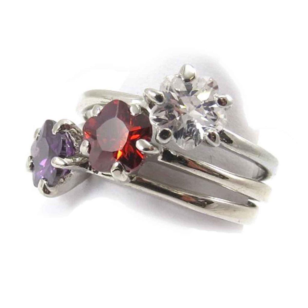 Кольцо во множественном числе "Флора" (3 кольца)