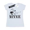 Disney Женская/дамская хлопковая футболка с поцелуем Минни Маус