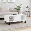  Coffee Table, White 90x50x36.5 Cm, Wood-based Material