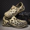 Fashion Beach Male Shoe Hole Shoes Pvc Luxury 2025 Barefoot Big Size New Fashion Daily Use Trend Breathable Japanese H 39 Men's Sandal