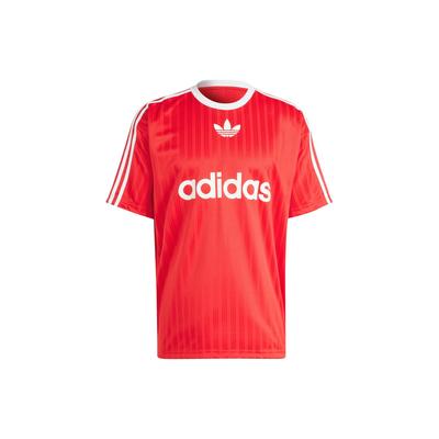 adidas Футболка Adicolor Better Scarlet/White для мужчин в уличном стиле IM9458