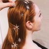 Корейская мода Вечеринка Кристальная заколка для волос Стразы Заколка для волос Блестящая звезда Снежинка Форма Заколка для волос Женские аксессуары для волос Головной убор