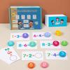 Kids Montessori Math Toys Arithmetic Card Matching Games Addition Subtraction Parish Early Educational Counting Toys for Kid