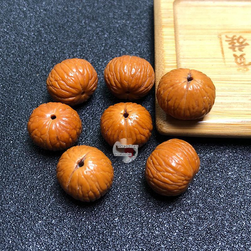 Carved Star-Moon Bodhi Bead Bracelet – DIY Buddhist Rosary for Men & Women