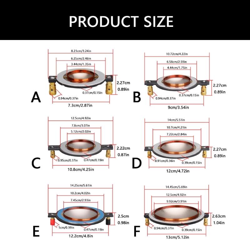 Replacement Diaphragm Titaniums Film Tweeter Compatible for High Fidelitys Horn Driver with Superior Sound Quality