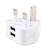 Британская вилка Одиночный USB Двойной USB Адаптер Сетевой USB-адаптер Настенное зарядное устройство Дорожный Настенное зарядное устройство Дорожный зарядный кабель