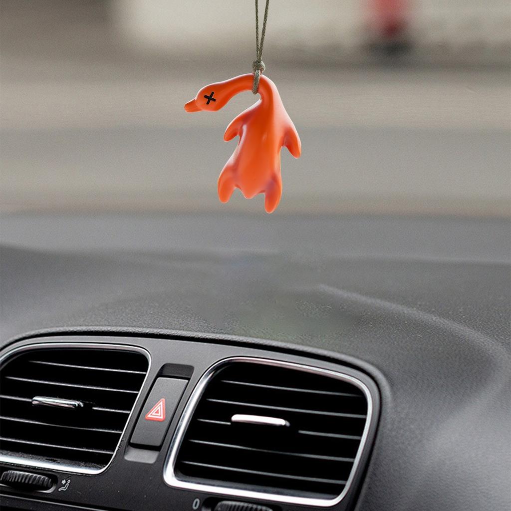 Car Roast Ducks Car Rearview Mirror Pendant Car Interior Decoration Small Roast Ducks Car Pendant