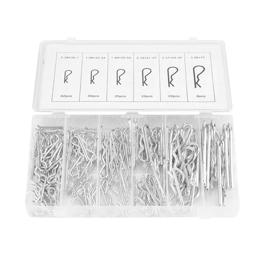 150PCS High Strength Cotter Pin Assortment Kit Retaining Pin Clip R Clip Retaining Pins Dolly Pins