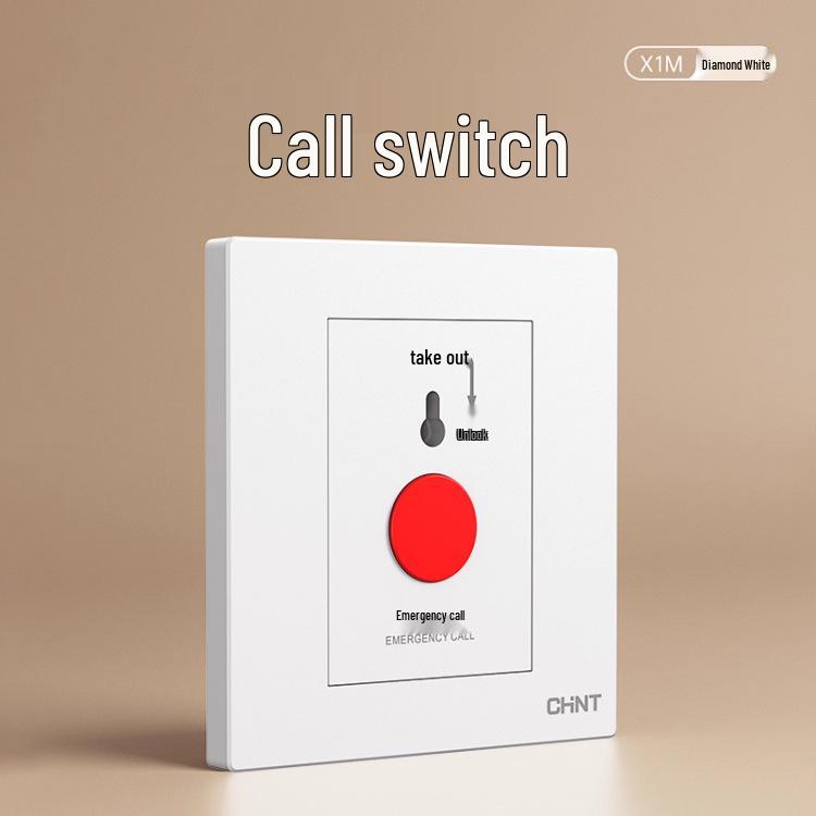 Chint 16A Настенная розетка для кондиционера, одинарная, пятиконтактная, тип 86, бриллиантово-белый.