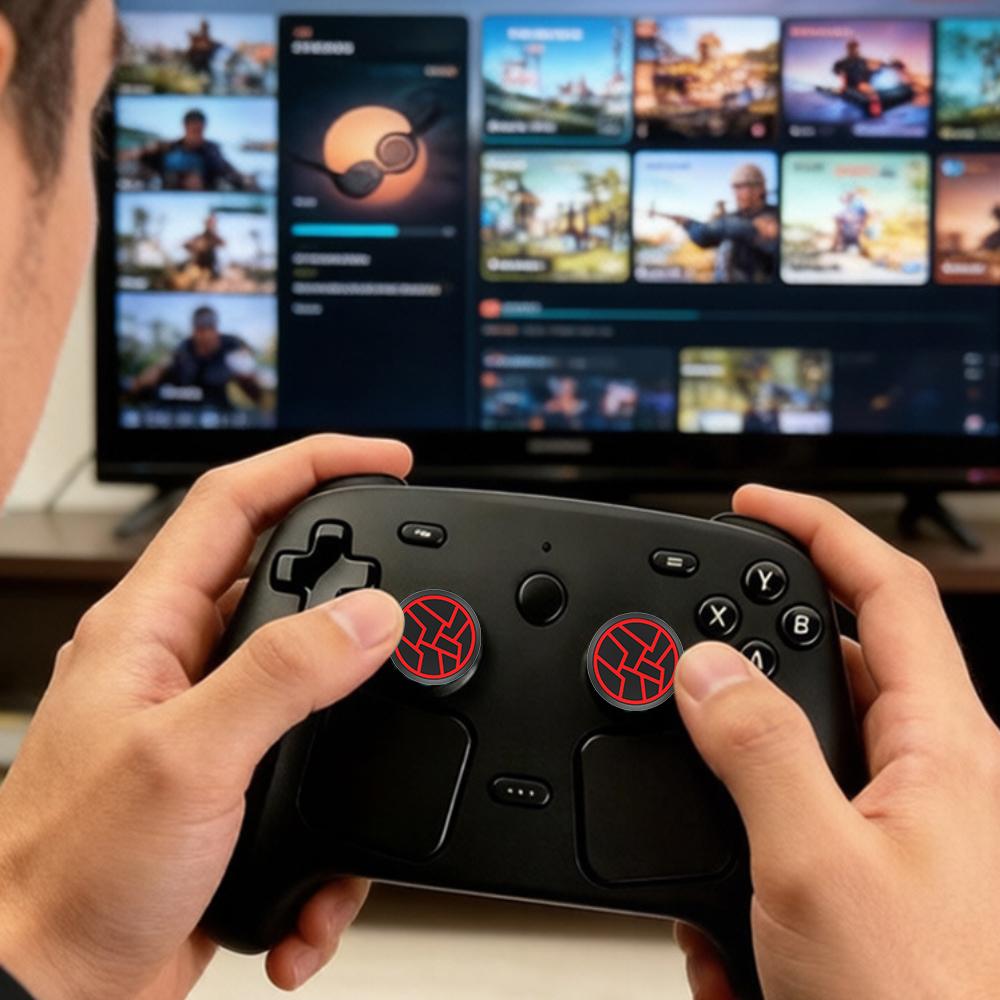 Мягкие силиконовые накладки на стики для контроллера Steam 2 1:1 Формованный Противоскользящий Чехол для Игрового Комфорта