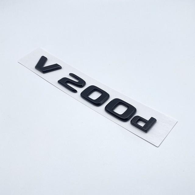 3D буквы V250d V300d NIGHT EDITION ABS эмблема для Mercedes Benz V Class W447 значок на крыло автомобиля багажник табличка с логотипом наклейка