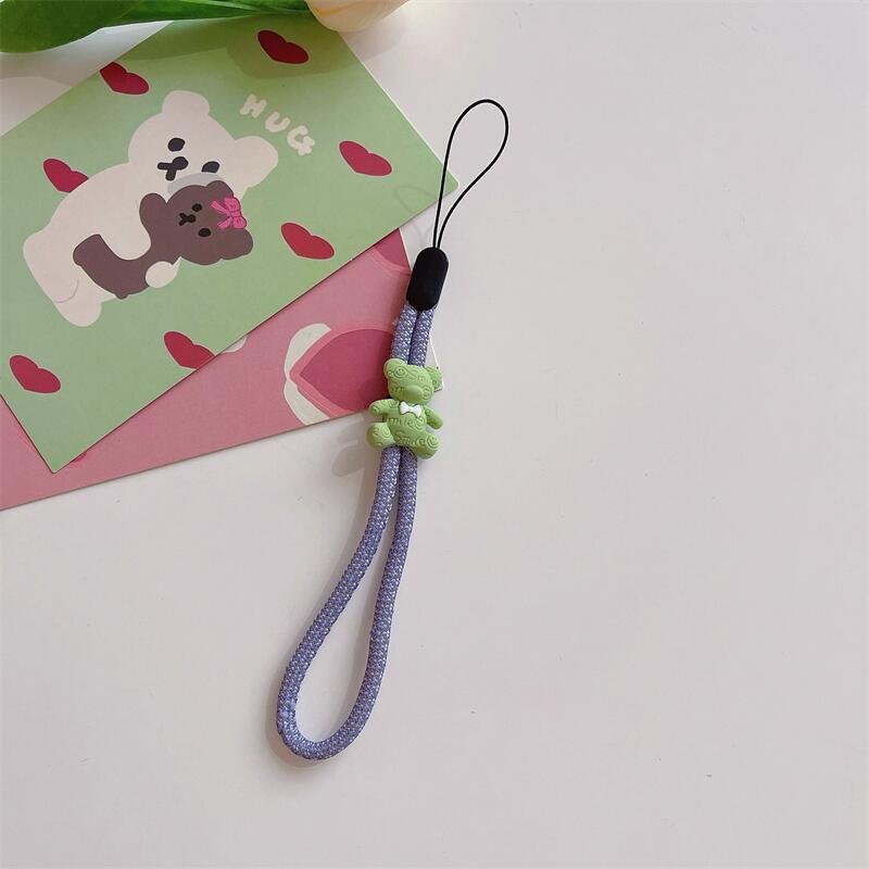 Милый ремешок для телефона, креативный модный цветочный ремешок для телефона, портативный браслет для женщин, аксессуары для мобильных телефонов на запястье