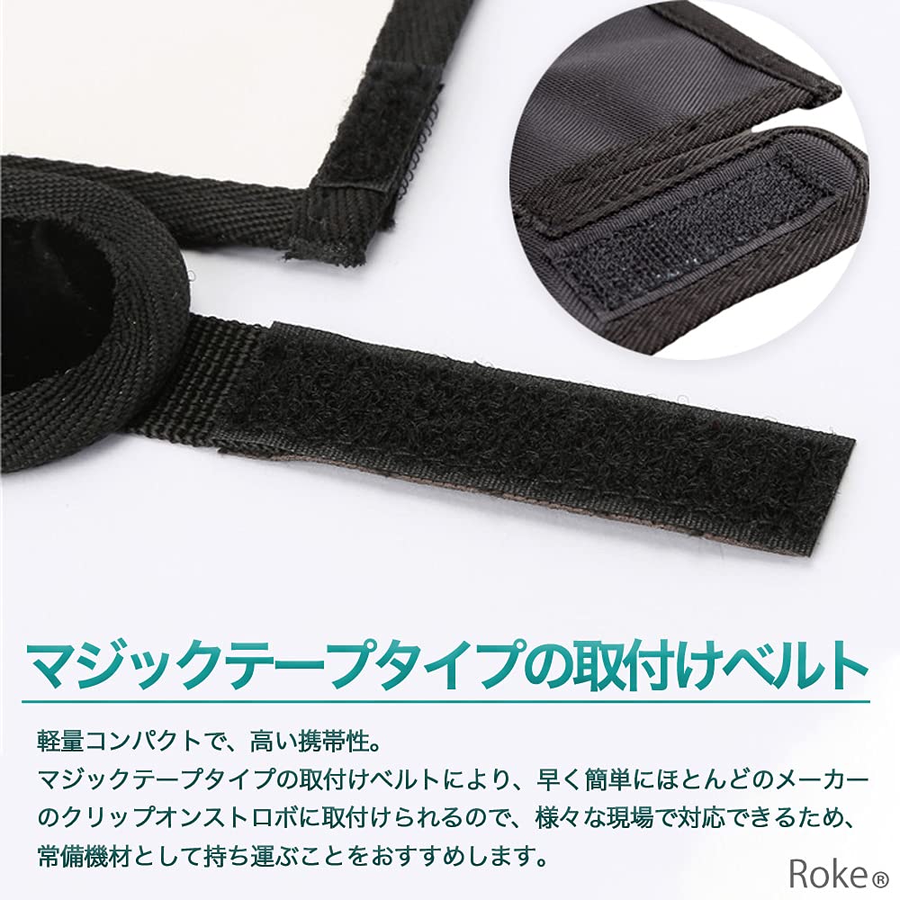 Roke Strobe Flexible Reflector Camera Flash Diffuser for Canon and Nikon Clip-on JM-113