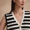 Broadcast Women's Striped V-Neck Knit Vest