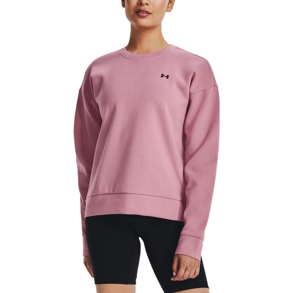 Under Armour Sweatshirts Women's Pink Crew Neck Moderate Regular 1379835-697