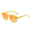 New European and American large-frame sunglasses without makeup street shooting contrasting color trendy women's sunglasses fashionable men's glasses