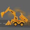 ABS Engineering Car Toy Yellow Dump Truck Model Toy Children Excavator Toy Birthday Gift