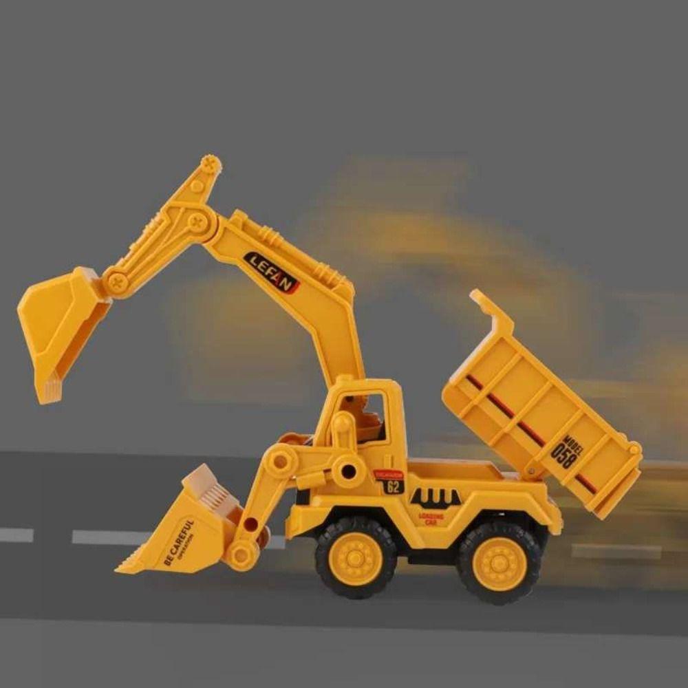 Vehicles Toy Engineering Car Toy Yellow Children Excavator Toy Dump Truck Model Toy  Parent-child