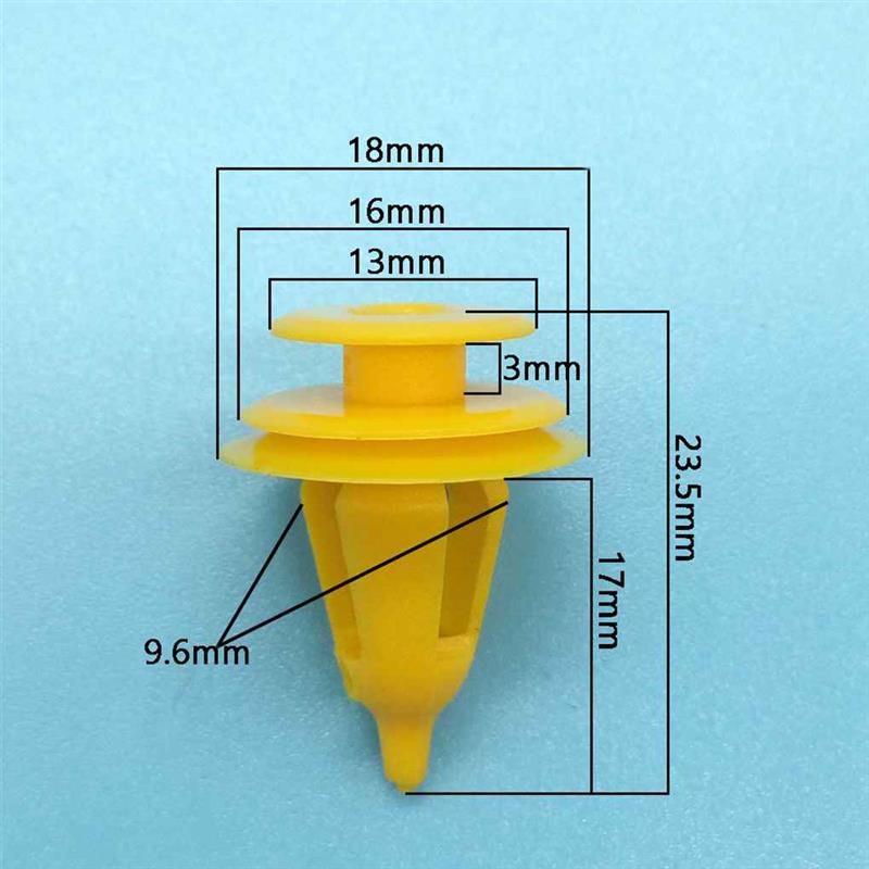 50 шт. автомобильных пластиковых заклепок, крепежных зажимов для Toyota Hiace Rav4, обивки дверной панели, обивки, зажима для стайлинга автомобиля