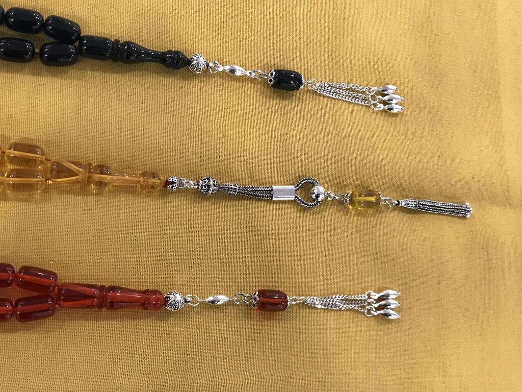 Желтый Красный Синий 3 Шт. Огненный Янтарный Стерлингового Серебра 925 Розарий Розарий Подарок Ювелирные Изделия Аксессуар Розарий 3 Вида