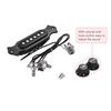 Guitar Copper Single Magnetic Coil Noiseless Acoustic Guitar Pickup With Volume Tone Control with Knobs Mounting Screws Set