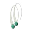 Long Earrings Turquoise Green