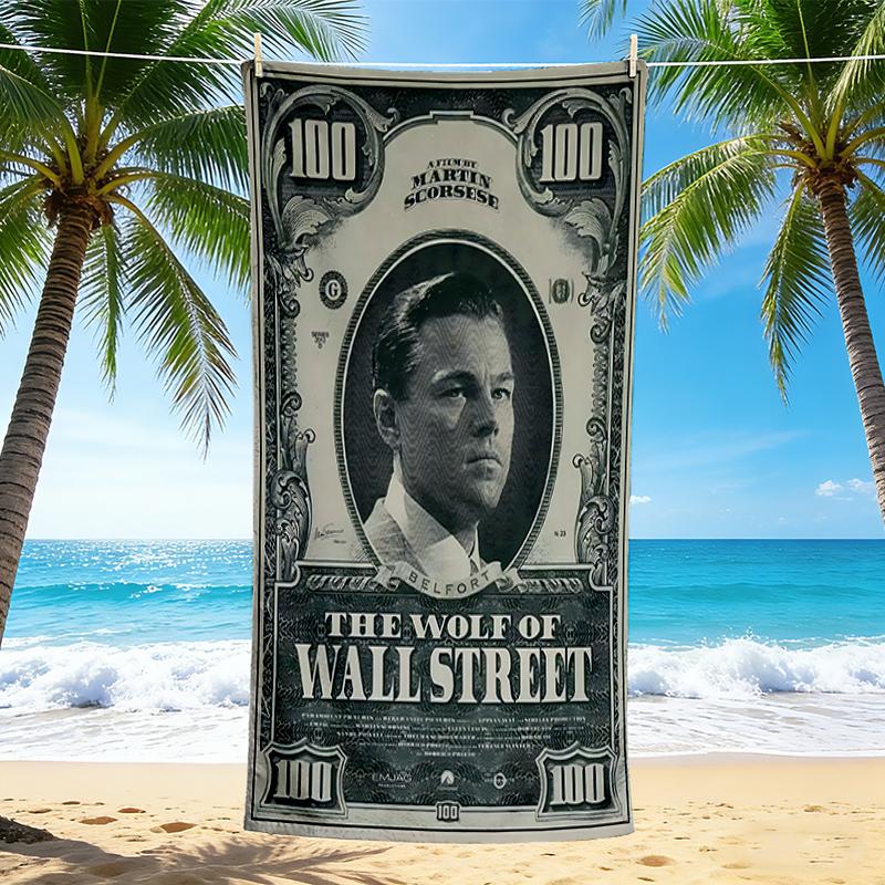 1Pc Wall Street Ambition Beach Towel Quick Dry Multiuse For Beach Pool Gym Yoga Home Travel Christmas Halloween Xmas Gift N1410