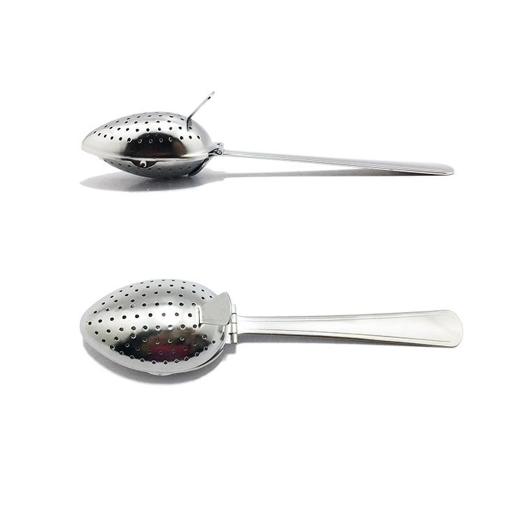 Stainless Steel Tea Infusers for Loose Tea Strainer Silver Loose Leaf Tea Steeper Mesh Strainer Tea Infuser Filter Spoon