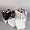 30/36/40/48 Slots Marker Pen Storage Holder Brush Pencil Rack Table Stand Organizer Multifunction Tool